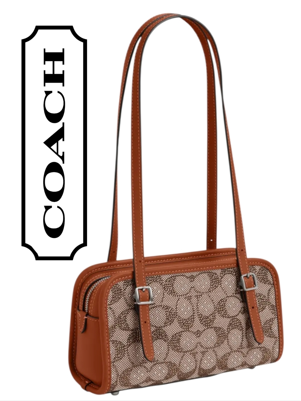 Coach Crystal Jaquard Swing Zip Bag - RETAIL COACH - FACTORY WRAPPED